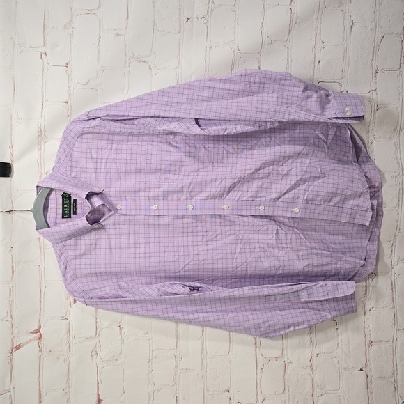 Ralph Lauren Other - Lauren Ralph Lauren Long Sleeve Button Up Purple Gingham Check Shirt Men 16 34/5